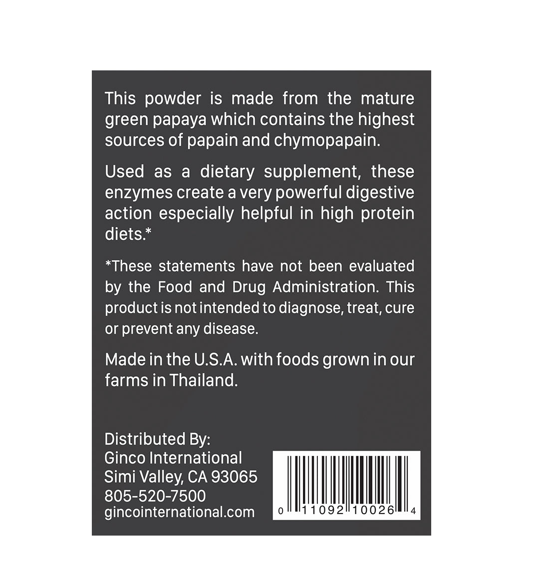 Green Papaya Powder Capsules